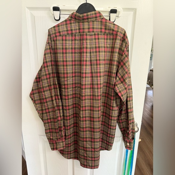 RALPH LAUREN CLASSIC FIT Men’s Button Up Dress Shirt Plaid Large Long Sleeve - Picture 5 of 5